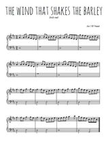 Téléchargez l'arrangement pour piano de la partition de The wind that shakes the barley en PDF